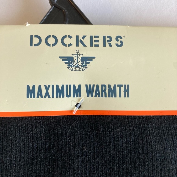 New Dockers Unisex 100% Acrylic Black Grey Knitted Scarf and Hat One size - Picture 8 of 9